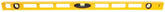 STANLEY 42-470 I-Beam Level, 48 in L, 3-Vial, 2-Hang Hole, Non-Magnetic, ABS, Yellow